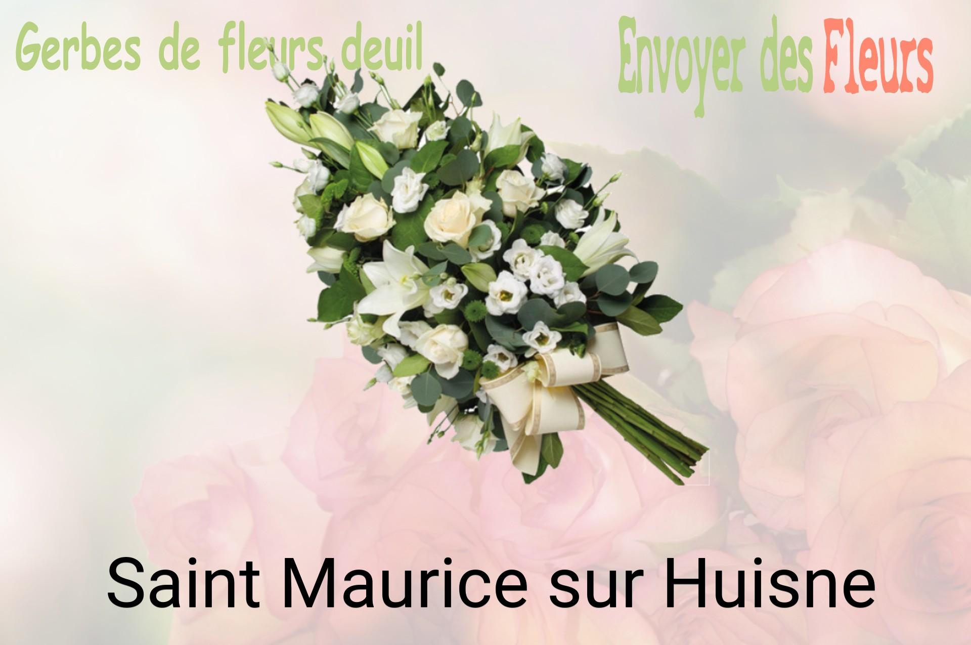 Gerbe de fleurs de deuil livrée à Saint-Maurice-sur-Huisne
